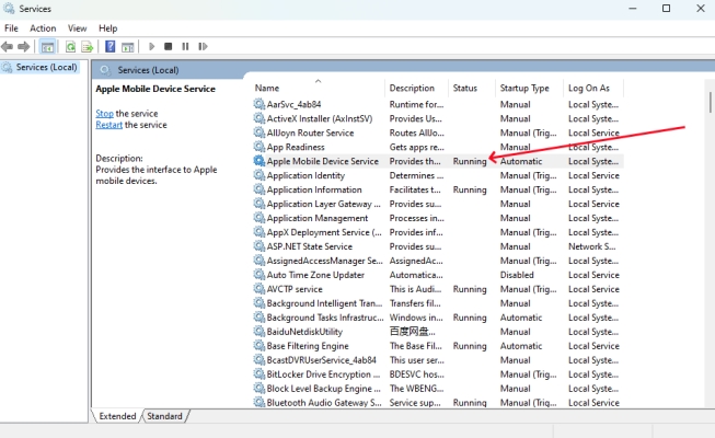 open services on windows