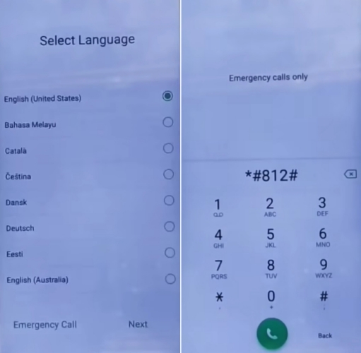 oppo frp bypass code emergency call