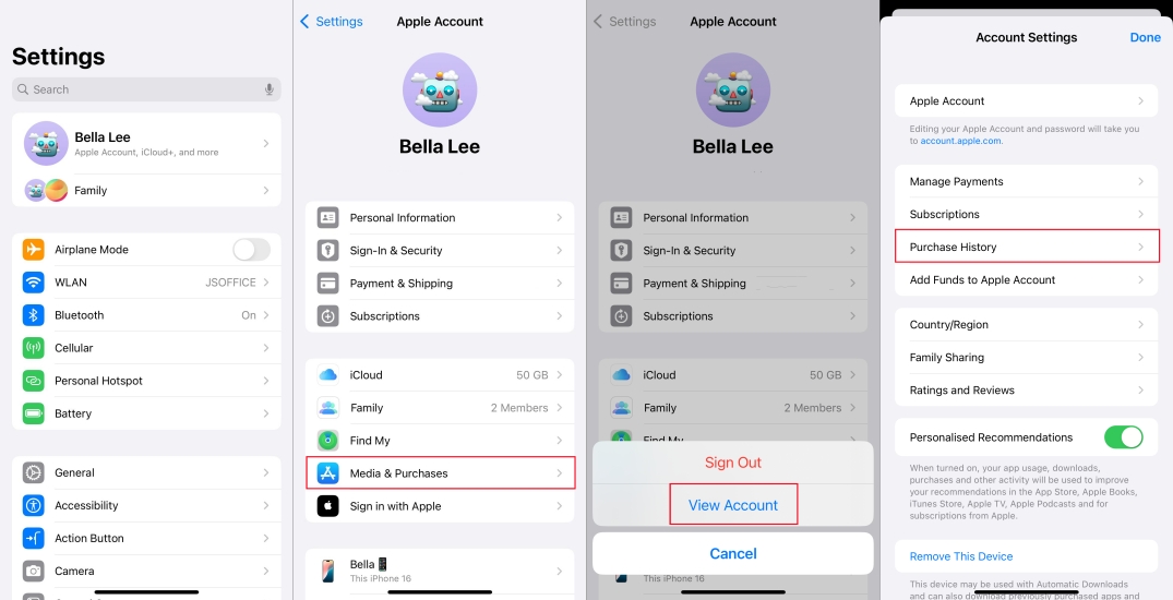 check unpaid balance on iphone