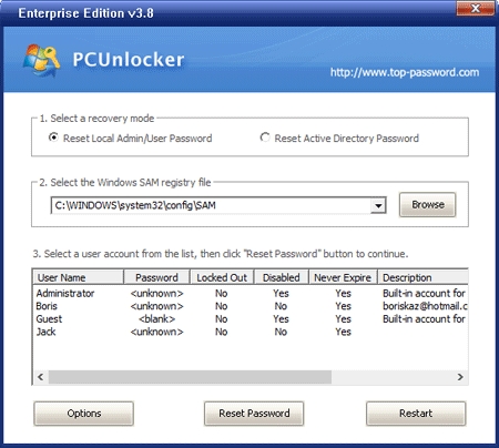 pcunlocker enterprise edition