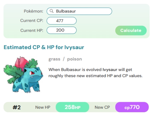 pogo guide pokemon go cp calculator