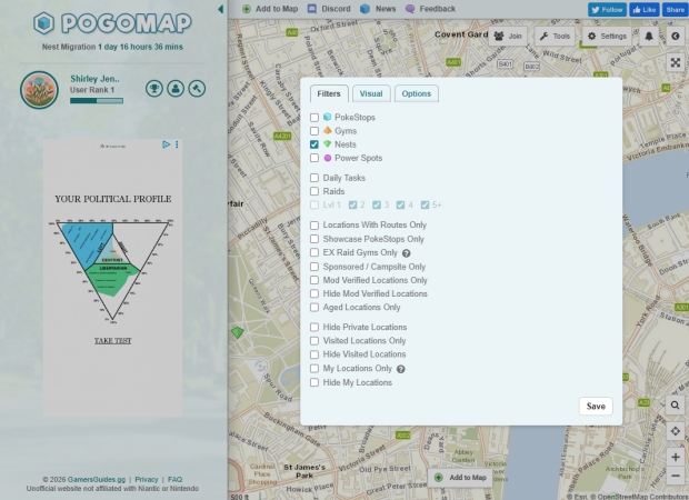 pogomap pokemon go nest map