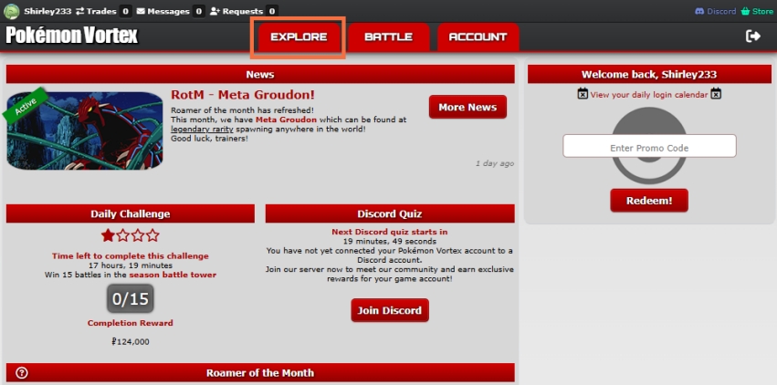 pokemon game dashboard