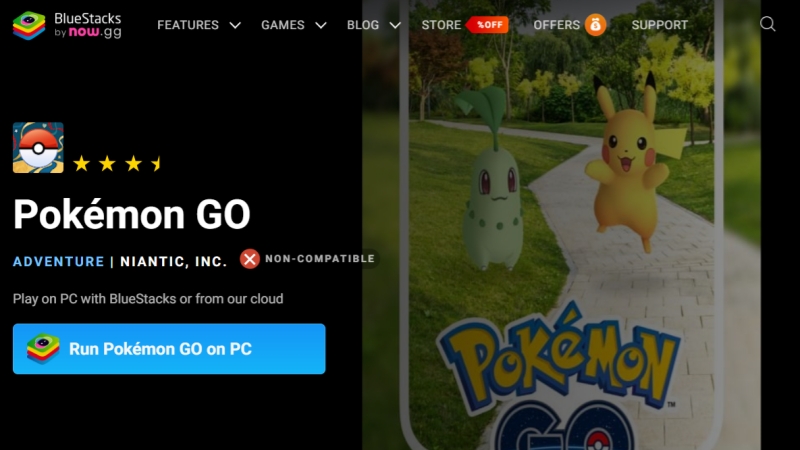 pokemon go bluestacks non compatible