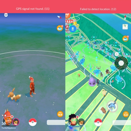 pokemon go location errors