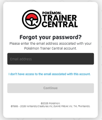 pokemon go recovery password