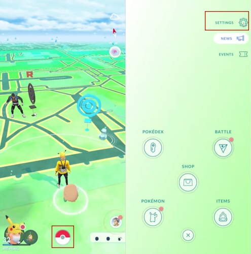 pokemon go settings