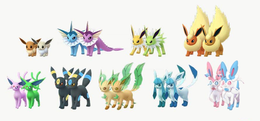 pokemon go shiny eevee evolution