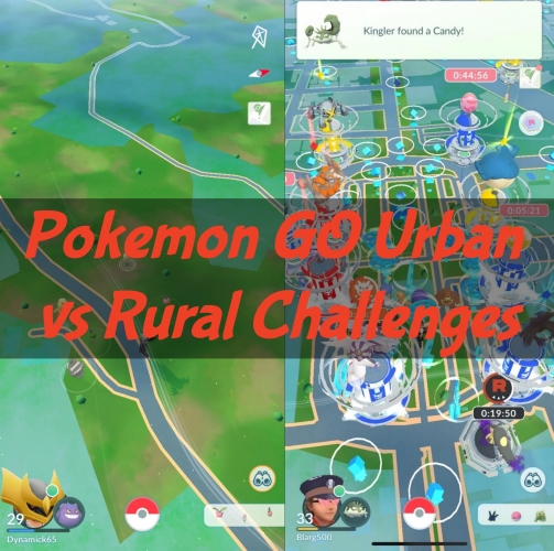pokemon go urban vs rural challenges