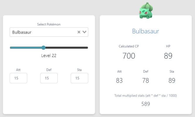 pokemon info pokemon go cp calculator