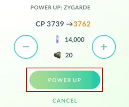pokemon power up item confirm
