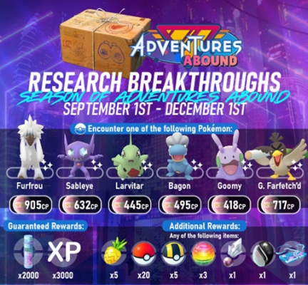 pokemon research rewards