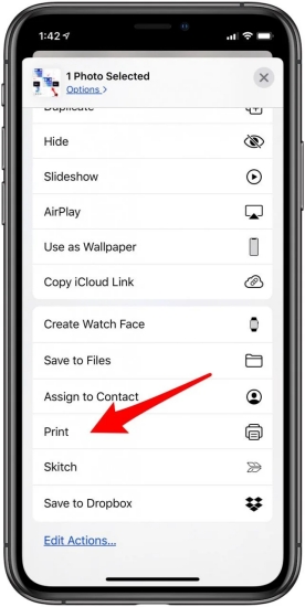 print iphone text messages via screenshot
