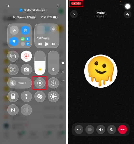 record whatsapp call on iphone