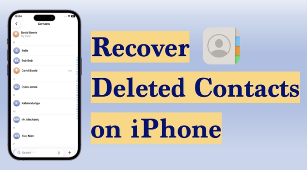 how to recover deleted contacts on iphone