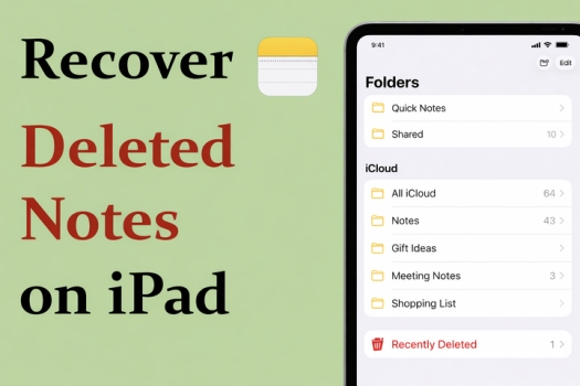 recover deleted notes on ipad