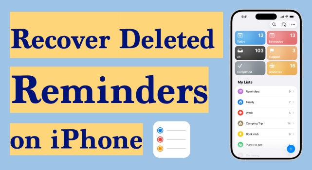 how to recover deleted reminders on iphone