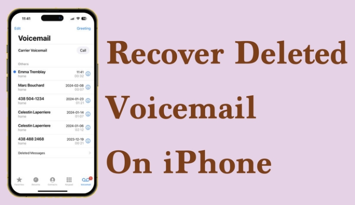 recover deleted voicemail on iphone