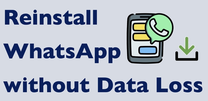 reinstall whatsapp without losing data