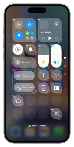 remove calculator from control center on iphone