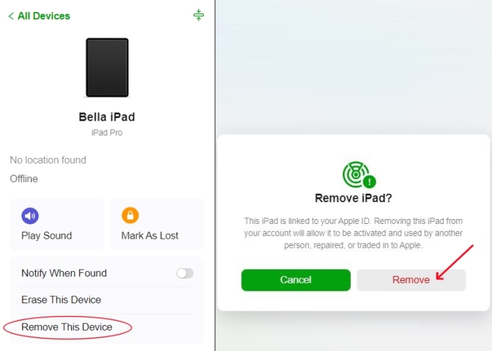remove apple id
