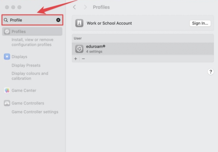 remove mdm in mac settings