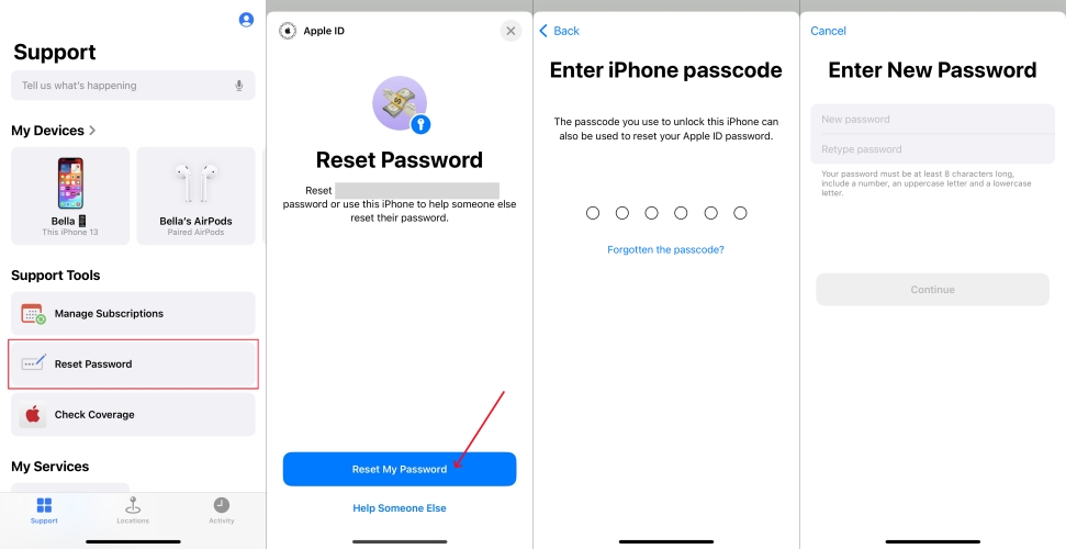 restore locked apple id via apple support on trusted devicet