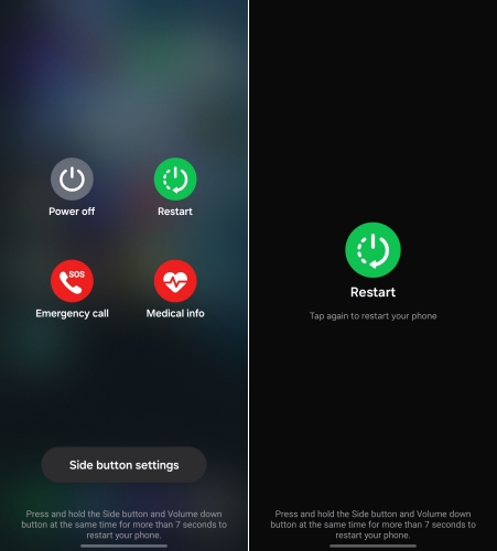 restart android