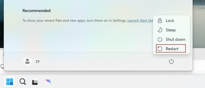 restart computer