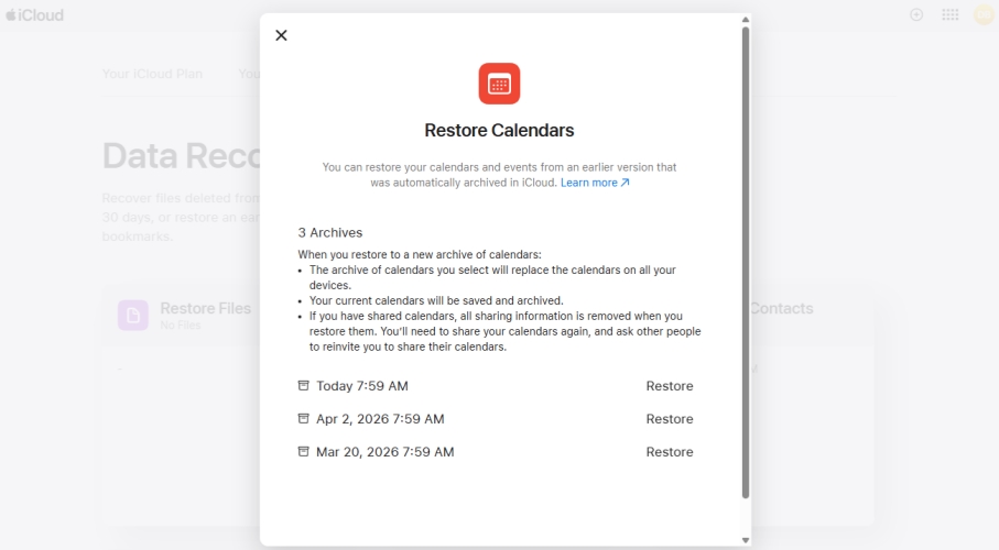 recover deleted iphone reminders using icloud recovery