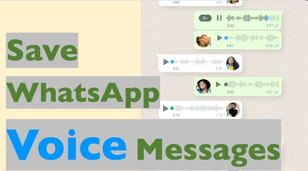save voice messages from whatsapp