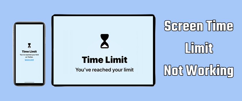 fix screen time limits not working