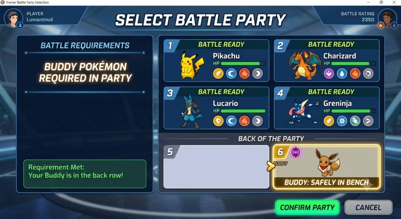 select battle party