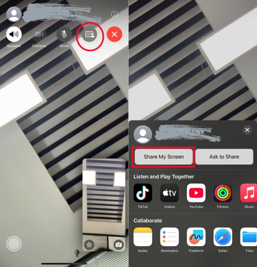 share screen on facetime