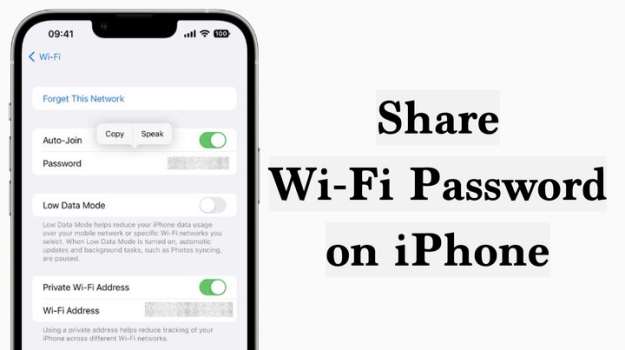 how to share wifi password on iphone