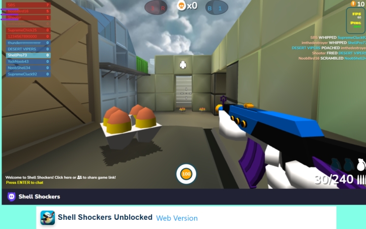 shell shockers chrome extension