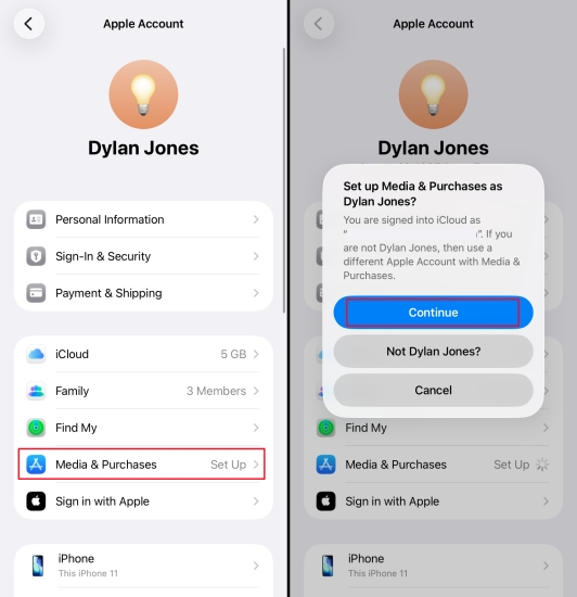 sign in to app store in iphone settings