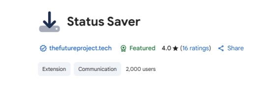 status saver extension