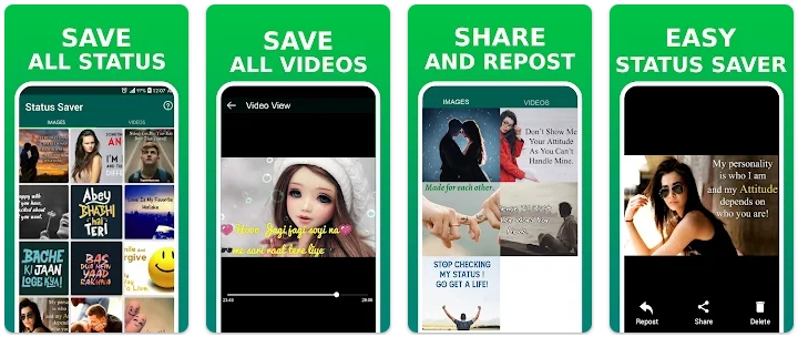 status saver video saver