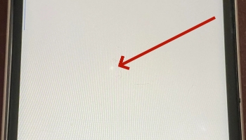 stuck pixel white spot iphone