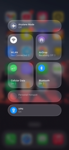 switch between wlan and mobile data on iphone