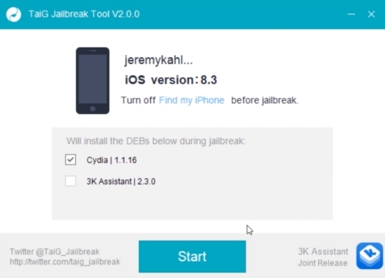 taig jailbreak setup