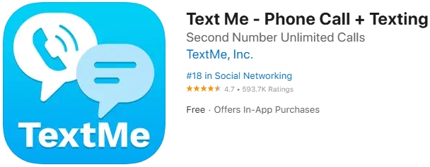 textme up on the app store