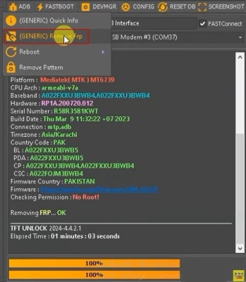 tft unlock tool remove frp