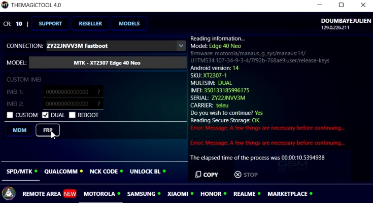 the magic tool frp bypass