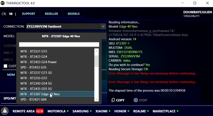 the magic tool select device