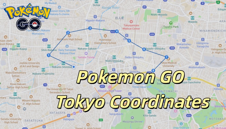 tokyo coordinates pokemon go