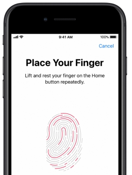 touch id on iphone