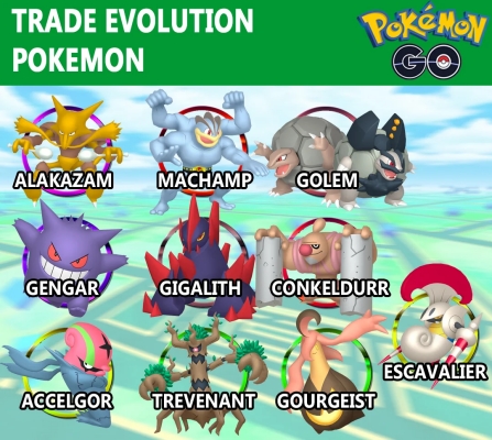 trade evolution pokemon go