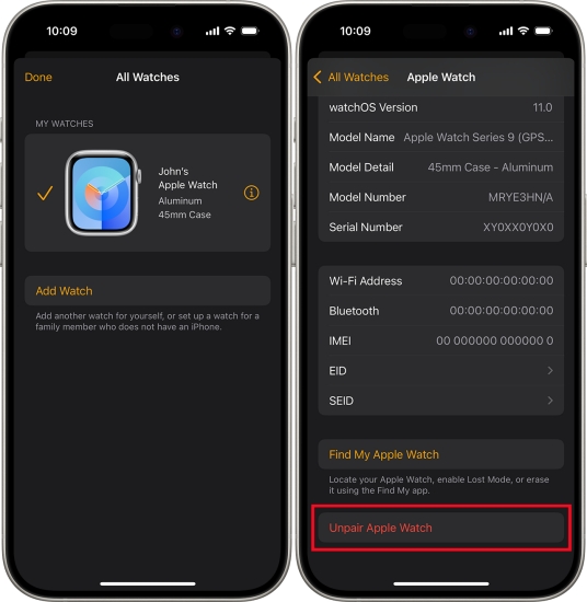 turn off activation lock on apple watch from iphone
